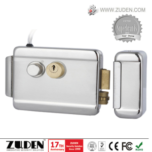 Rim Lock with Double Cylinder, Nickel Plating